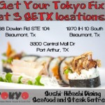 Beaumont Lent Specials at Tokyo Japanese Steakhouse & Sushi Bar