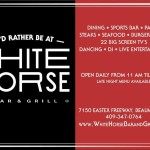 Wednesday Night is Karaoke Night at White Horse Bar and Grill