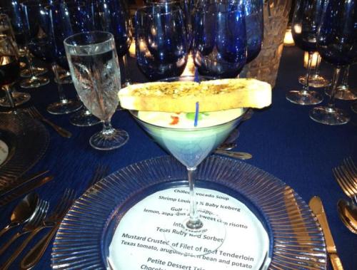 Bandos menu under plate catering