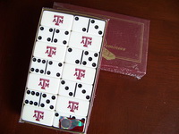 collegiate dominoes Beaumont TX A&M Dominoes Beaumont TX UT Longhorn dominoes Beaumont TX