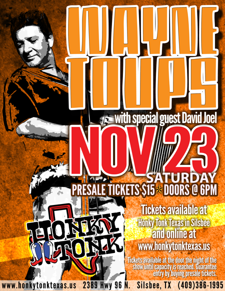 Honky Tonk Texas Wayne Toups 11-23-13
