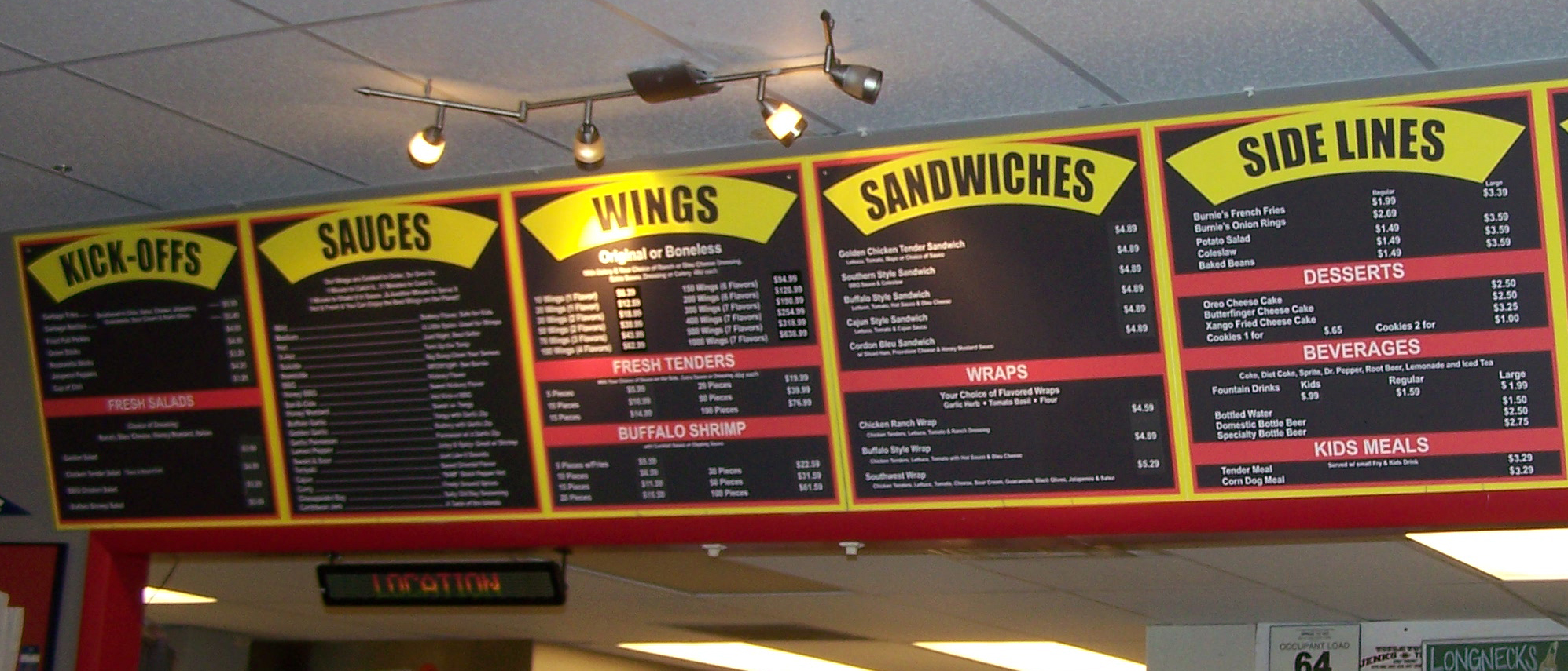 Wings to Go Beaumont Menu Options