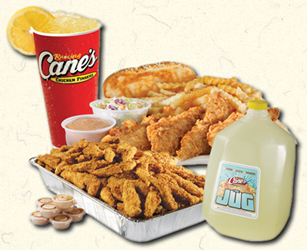 Raising Canes menu Port Arthur