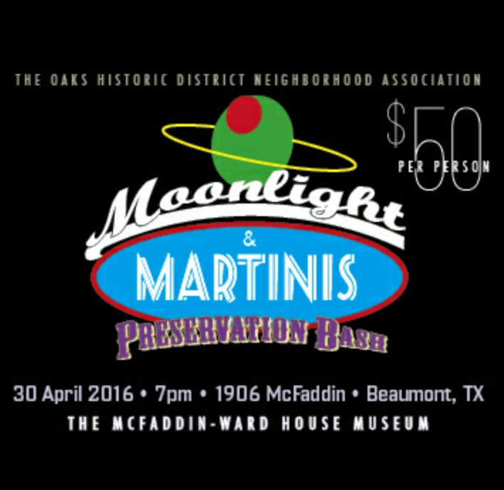 Oaks Historic District Preservation Bash 2016, live jazz Beaumont Tx, SETX live jazz, martini Beaumont Tx, Moonlight and Martinis Beaumont TX