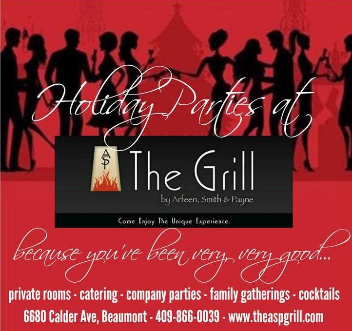 The Grill Beaumont TX, Thanksgiving party Beaumont TX, SETX holiday restaurant, SETX holiday party venue, fine dining Beaumont TX