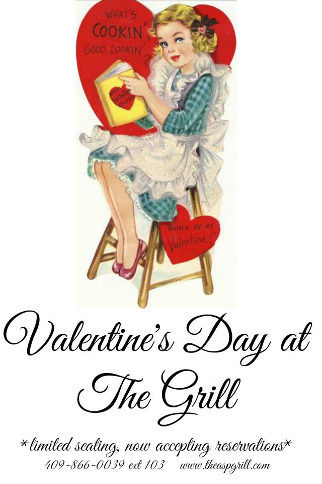 Valentine's Day reservation Beaumont TX, Valentine's Day ideas Beaumont TX, romantic restaurant Beaumont TX, The Grill Beaumont TX