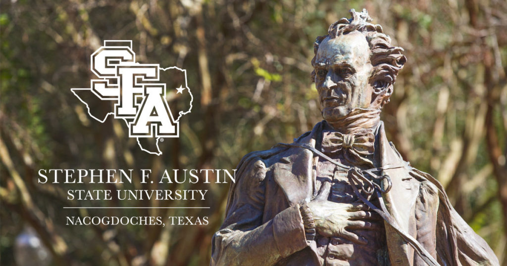 Texas college tours, SFA tour, visit Stephen F Austin University, road trip Nacogdoches,