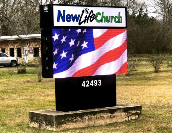 Best Beaumont sign company, preferred sign vendor Southeast Texas, digital signs Beaumont, LED signs Port Arthur, Orange County church signs, Lufkin sign vendors,